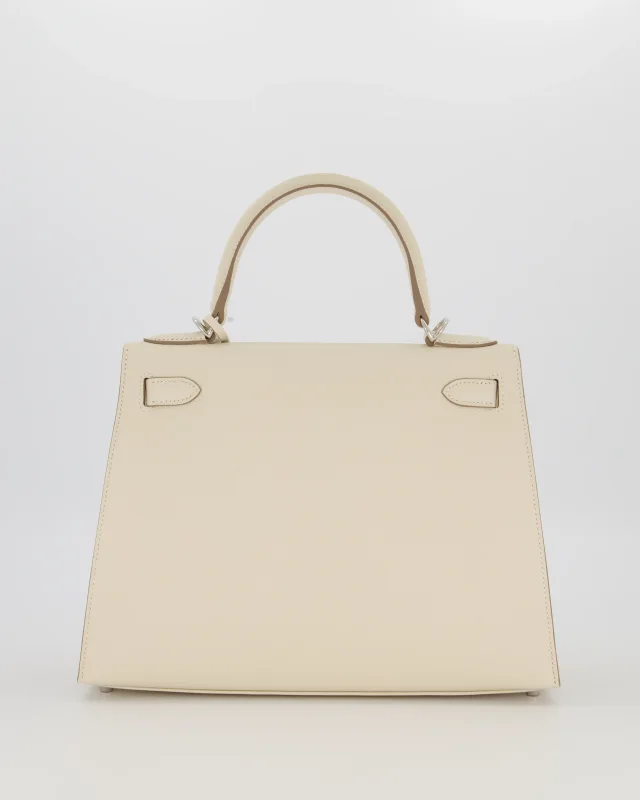 HOT* Hermès Kelly 28 Sellier Bag in White Epsom leather from Sellier, photo 7 of 20