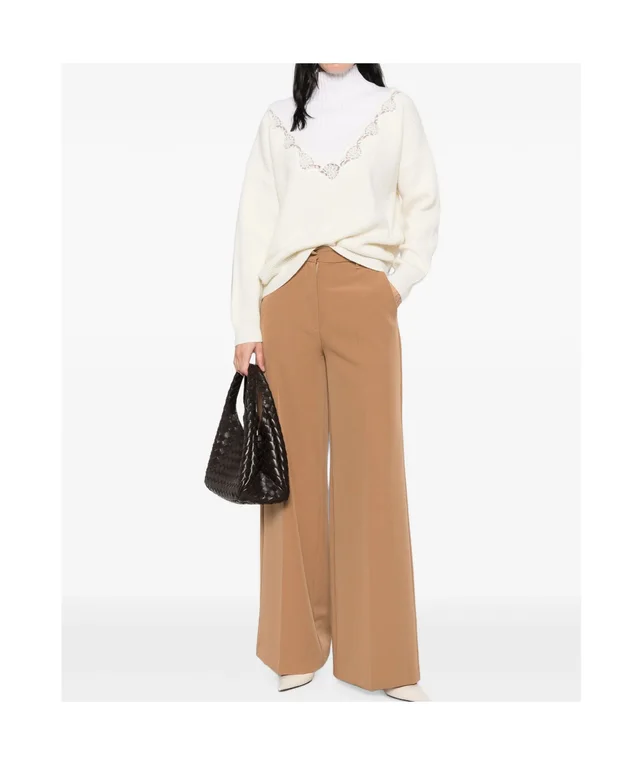 ERMANNO FIRENZE lace-trim mock-neck sweater, photo 2 of 5 from SENSER