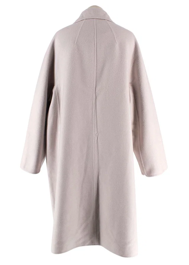 Loro Piana Grey Single Breasted Cashmere Coat in Grey Cashmere from HEWI