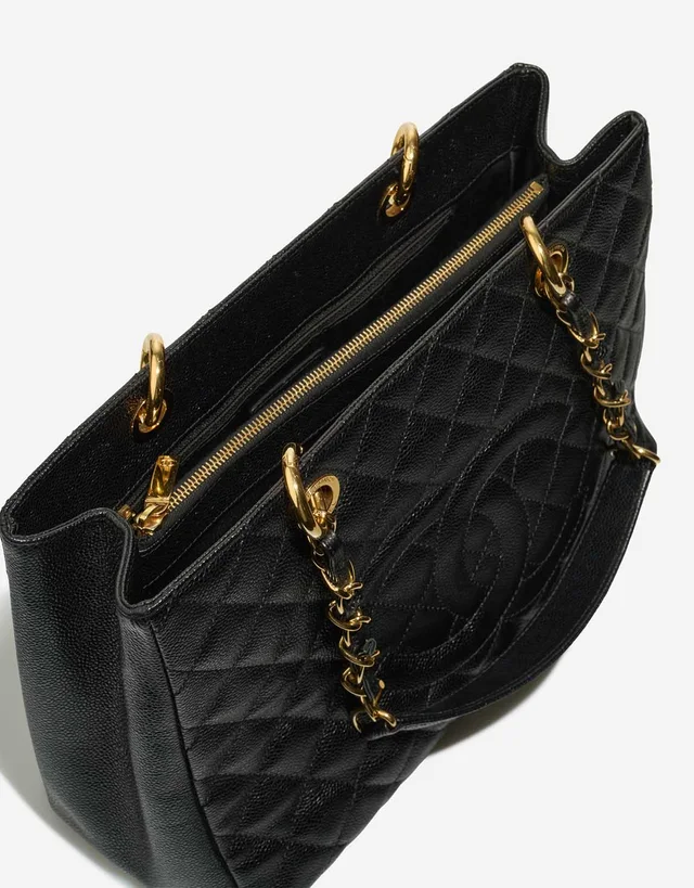 Chanel Shopping Tote GST Caviar Black in Black Caviar leather from SACLÀB, photo 9 of 10