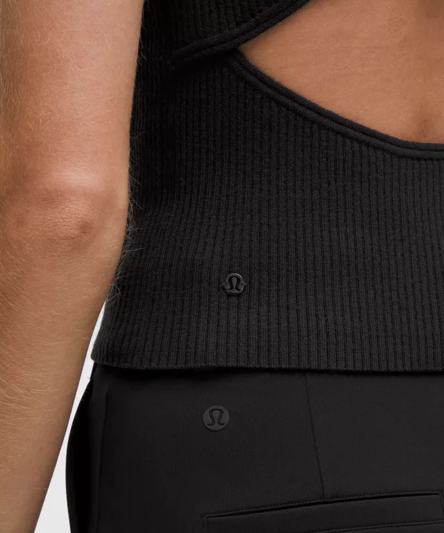 lululemon Merino Wool Open-Back Tank Top in Black, photo 5 of 6 from lululemon