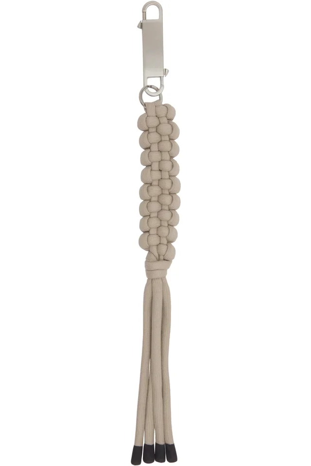 Moncler + Rick Owens Off-White Hiking Rope Keychain, photo 2 of 2 from SSENSE