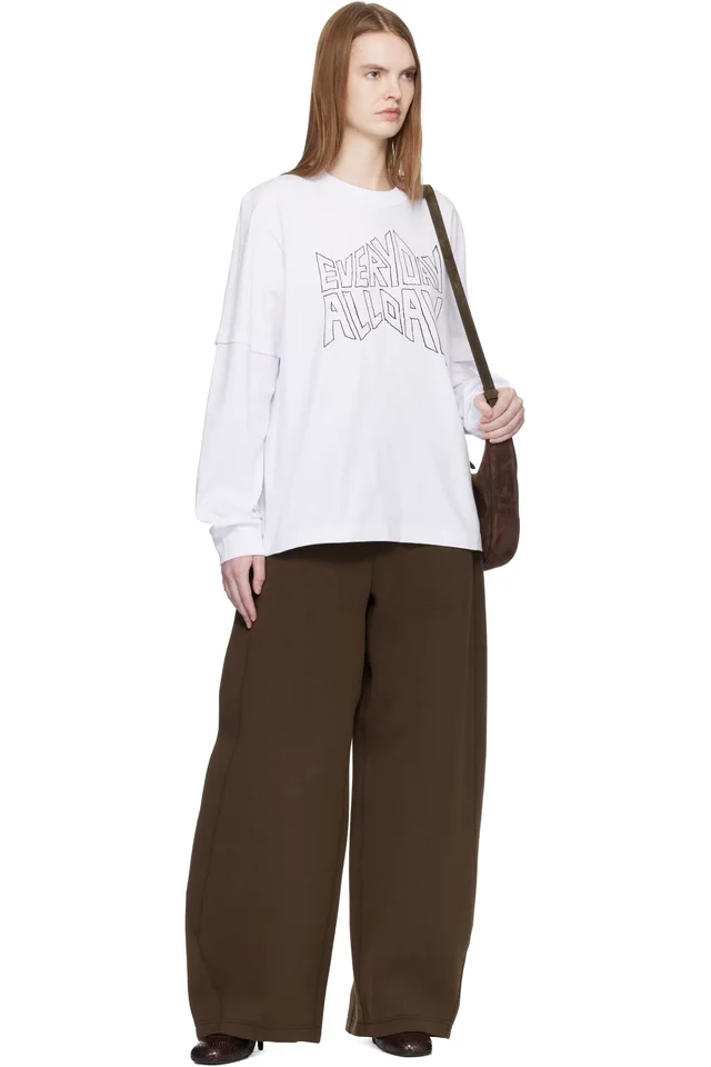 White 'geoff sacai' Print L/S T-shirt, photo 4 of 4 from SSENSE