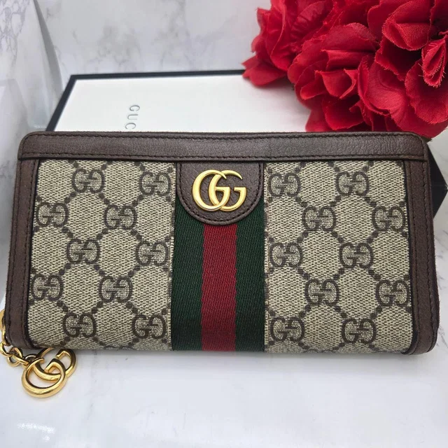 Gucci Wallet Ophidia Sherry Line in Leather from The Reluxe