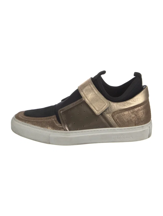Furla Leather Sneakers in Leather from The RealReal