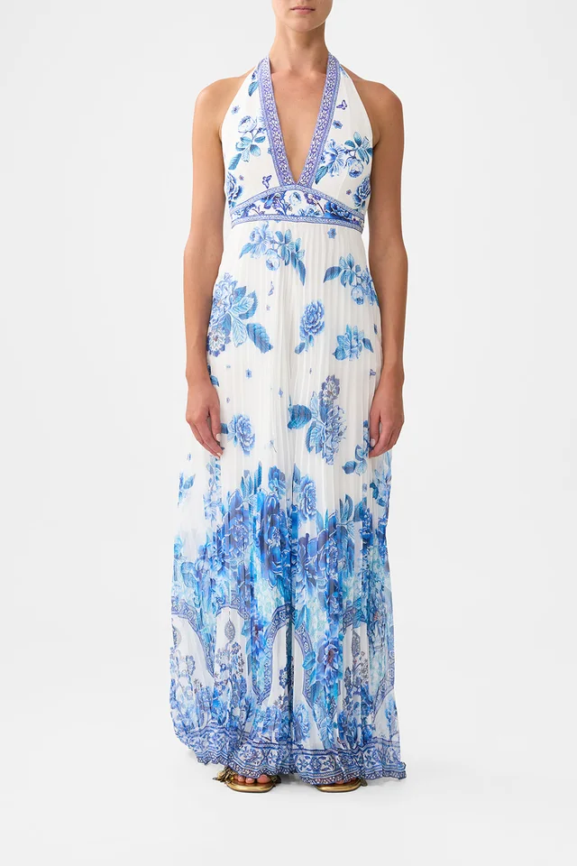 Camilla eBoutique TIE NECK HALTER JUMPSUIT A CERAMIC GARDEN from CAMILLA, photo 1 of 1