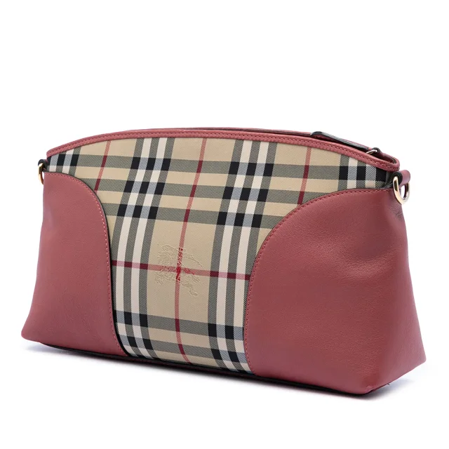 Burberry Haymarket Check Coated Canvas Chichester Crossbody in Beige Coated canvas from Designer Revival, photo 2 of 7