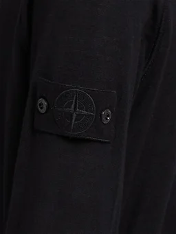 Stone Island Long-sleeved pullover with collar in 0% Virgin Wool, photo 4 of 4 from LUISAVIAROMA