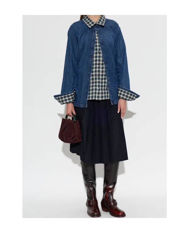 Dries Van Noten wrap denim shirt, photo 3 of 4 from SENSER