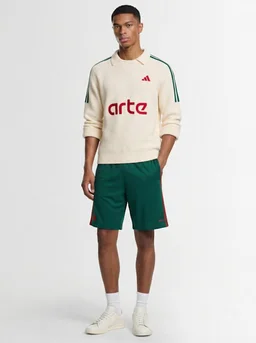 adidas Originals Sports shorts with side details in 100% Polyester, photo 2 of 3 from LUISAVIAROMA