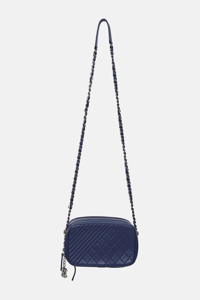 Chanel 2014 Coco Boy Camera Bag in Woven leather from VSP Consignment