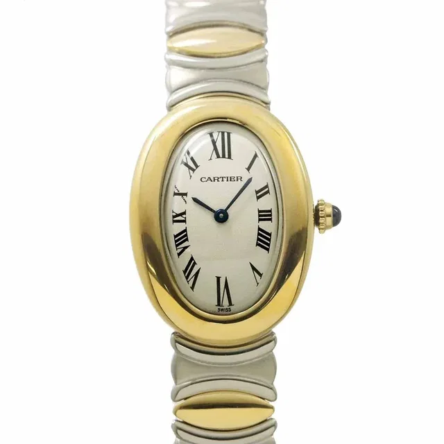 Cartier Baignoire Belle Epoque Combination W40002F2 Women's Watch Ivory K18YG Yellow Gold Quartz Watch… in White from Luxury Promise