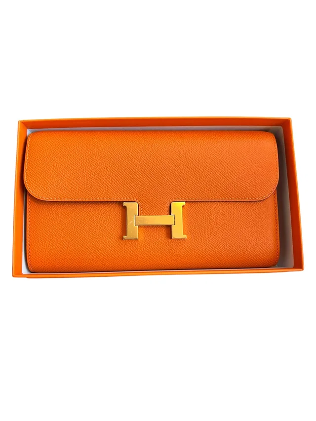 Hermès Constance To Go Orange Epsom GHW #U NEW in Orange Epsom leather from Luxury Promise