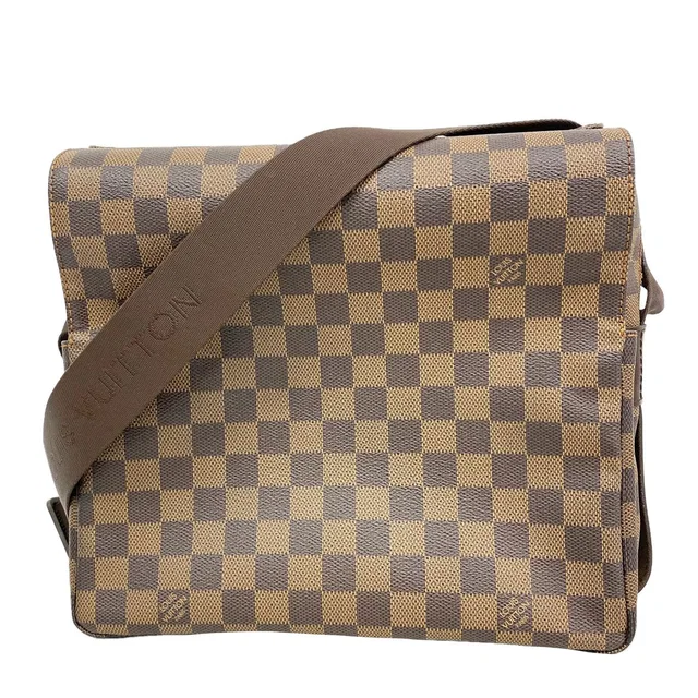 Louis Vuitton Shoulder Bag Damier Naviglio Ebene in Brown from The Reluxe