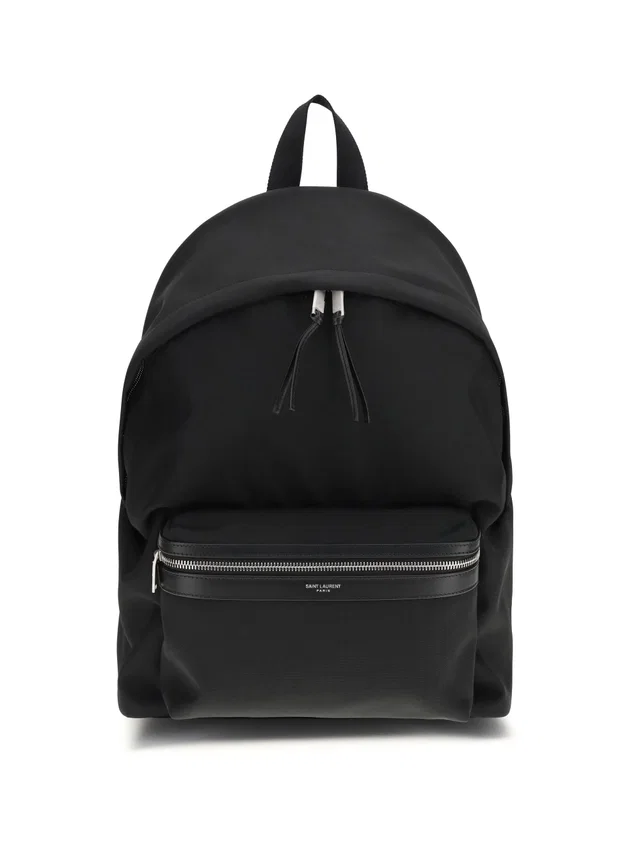 Saint Laurent City Backpack — Black Nylon in Black Nylon from HEWI