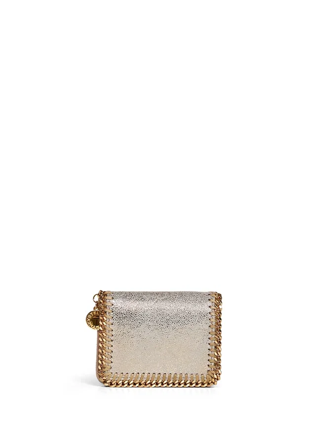 Stella McCartney Falabella Wallet — Gold Polyester in Gold from HEWI