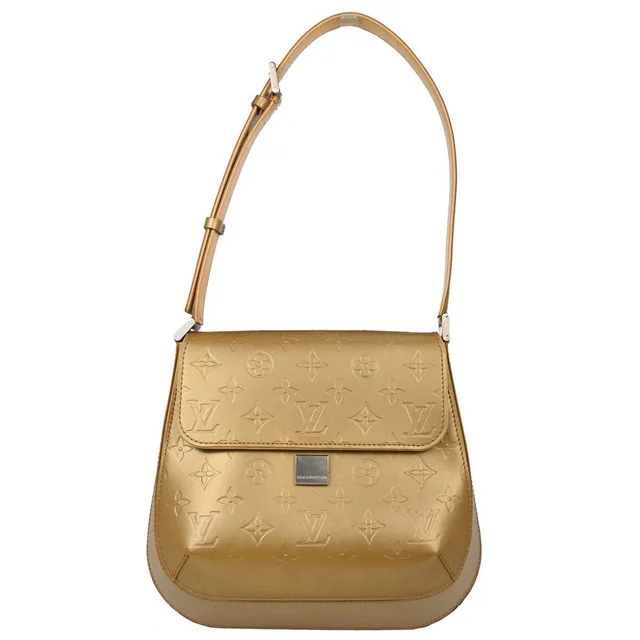 Louis Vuitton 2003 Gold Monogram Mat Webster Street Handbag M55157 in Gold Leather from AMORE Vintage Tokyo