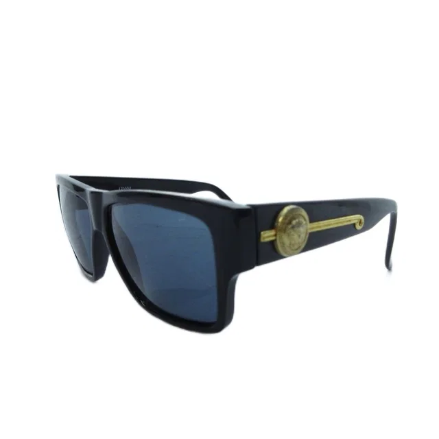 Versace Gianni Sunglasses 372 Black Eyewear in Black from The Reluxe