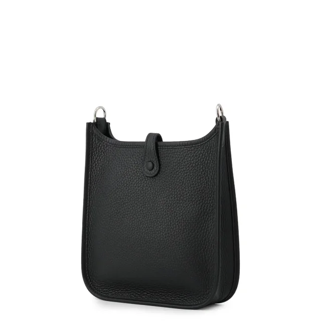 Hermès Evelyne Long Black Taurillon Clemence Size TPM in Black Clemence leather from GALLERY RARE, photo 2 of 6