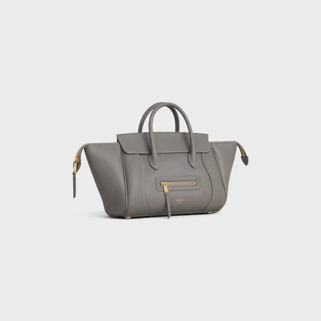 Celine Top Handle Bag — Gray Leather in Grey Leather from HEWI, photo 2 of 2