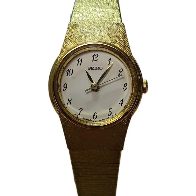 Seiko Vintage Gold Tone Wristwatch With White Dial in multicolor from Grailed