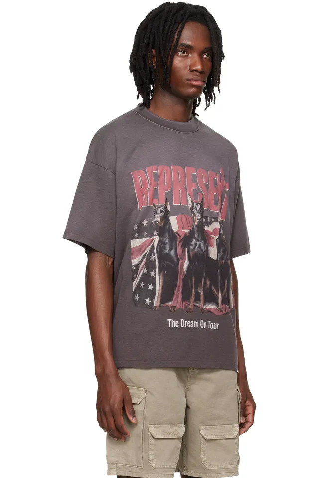 Represent Brown 'Dream On Tour' T-shirt, photo 2 of 4 from SSENSE
