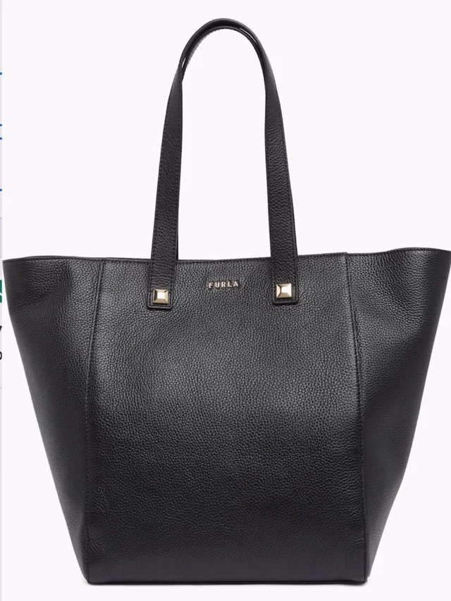 Furla Afrodite Black Leather Tote in black Leather from Poshmark