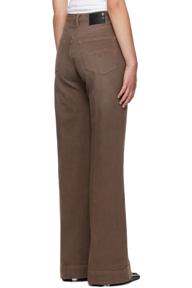 R13 Brown Flared Jeans, photo 3 of 4 from SSENSE