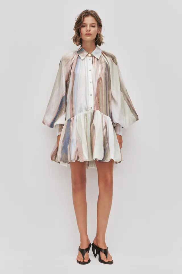 AJE Mietta Mini Dress in Blue from Aje, photo 1 of 1