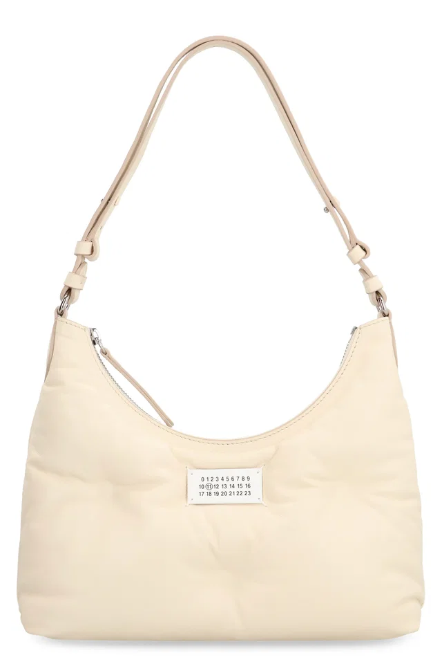 Maison Margiela Glam Slam Shoulder Bag — Beige Cow Hide in Beige Leather from HEWI