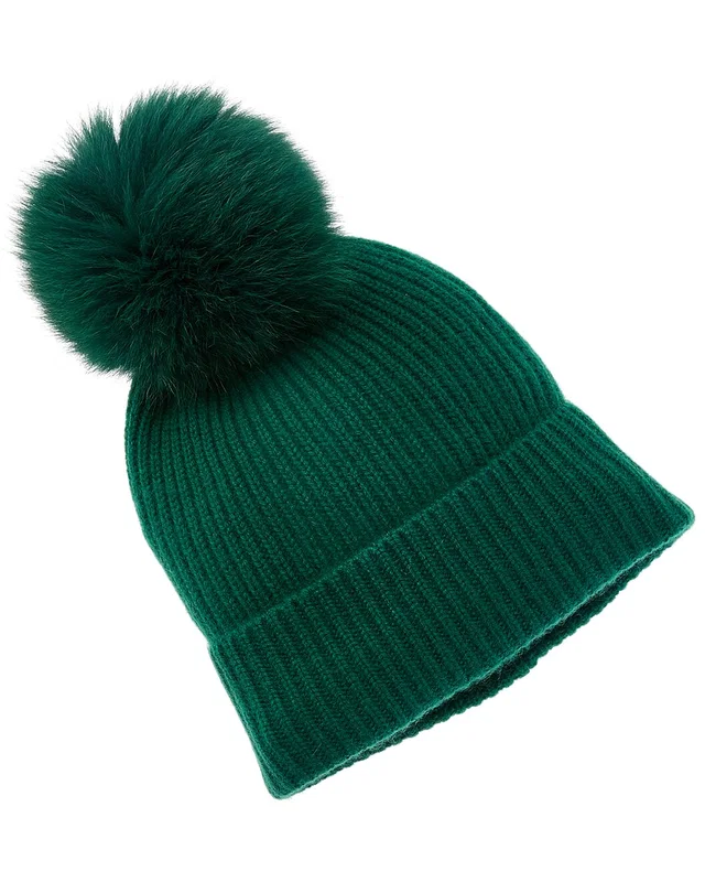 Sofia Cashmere sofiacashmere Rib Cashmere Hat, image 1 of 1 from Rue La La