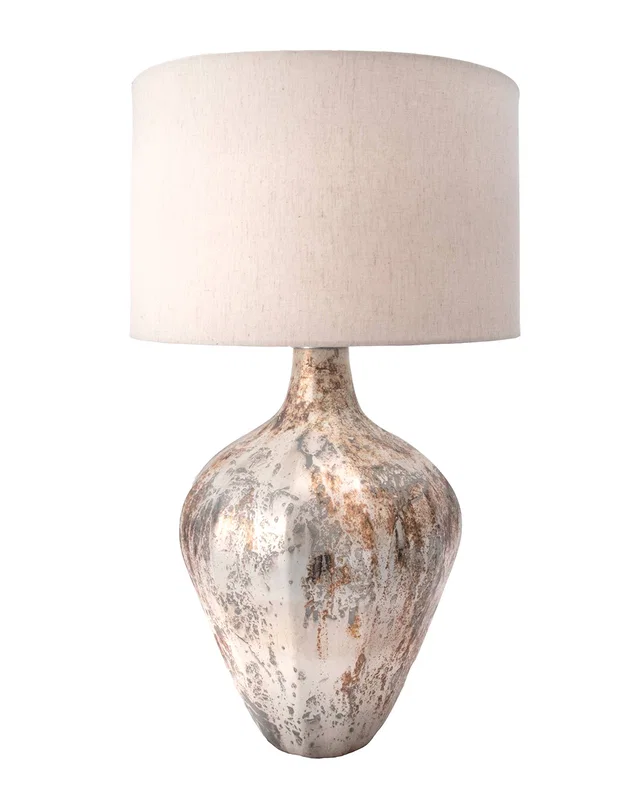 nuLOOM 30in Kiyana Glass Vase Cotton Shade Table Lamp, image 1 of 1 from Rue La La