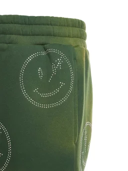 Retrovert Straight Trousers with Printed Details in 70% Cotton, 30% Polyester, photo 5 of 8 from LUISAVIAROMA