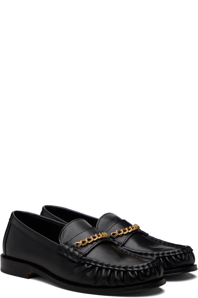 Ernest W. Baker Black Chain Loafers, photo 4 of 5 from SSENSE