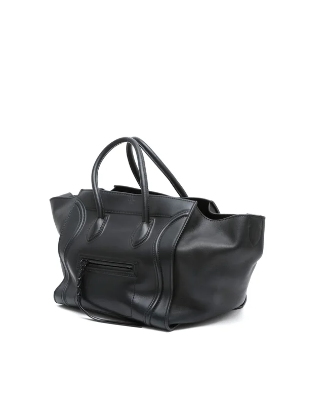 Celine Luggage Phantom Medium Tote Bag in Suede from A Retro Tale, photo 2 of 9