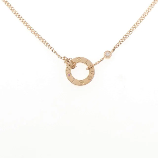Cartier Love 18K Pink Gold Necklace in Pink from LuxUness