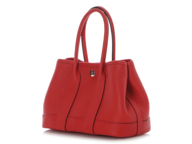 Hermès Rouge Radieux Togo Garden Party Neo 23 in Red Togo leather from Ann's Fabulous Finds, photo 4 of 11