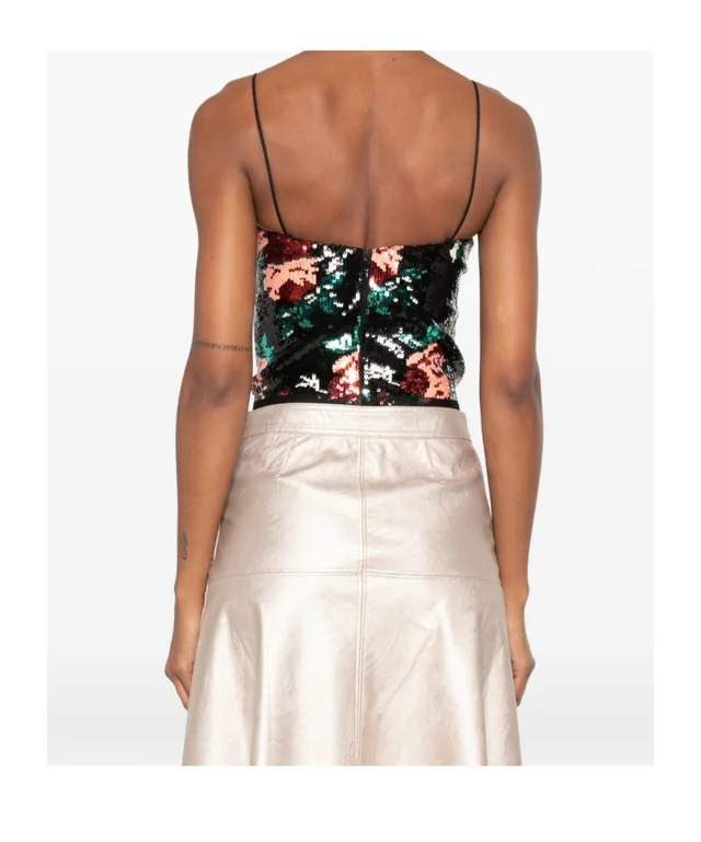 Forte Forte sequin-embellished floral-pattern top, photo 5 of 5 from SENSER