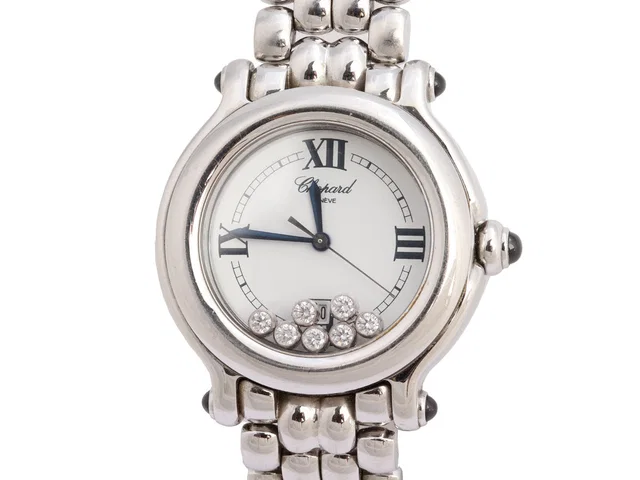 Chopard Stainless Steel Happy Diamonds Sport Watch 31mm from Ann's Fabulous Finds