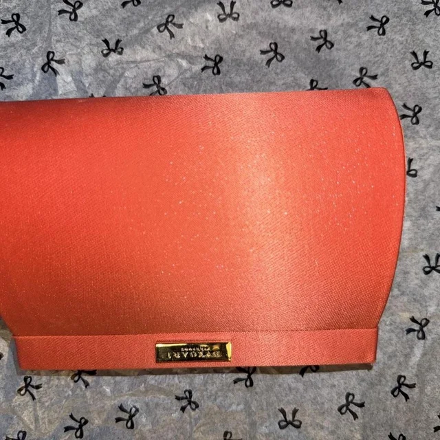 Bvlgari Women's Clutch bags - Red/Orange in orange|red from Depop, photo 1 of 1