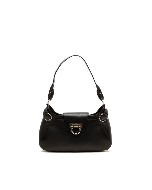 Ferragamo Gancino Shoulder Bag in Leather from A Retro Tale
