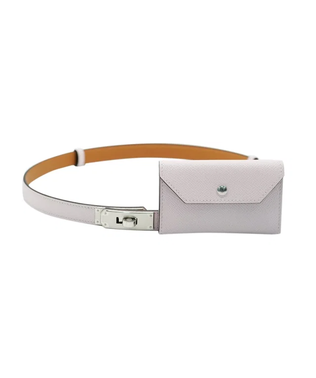 Hermès Kelly Pocket Belt - Mauve Pale in Leather from Luxury Promise