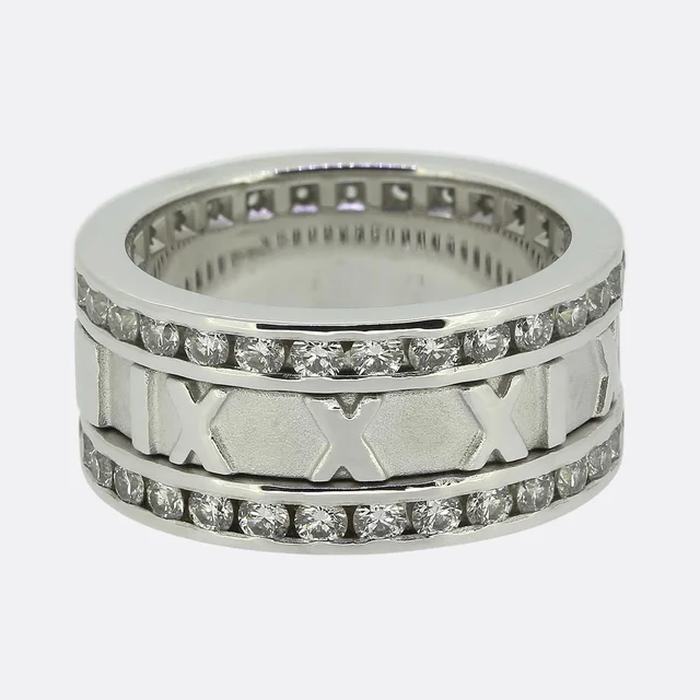 Tiffany & Co. Diamond Atlas Ring Size H 1/2 (47) from The Vintage Jeweller