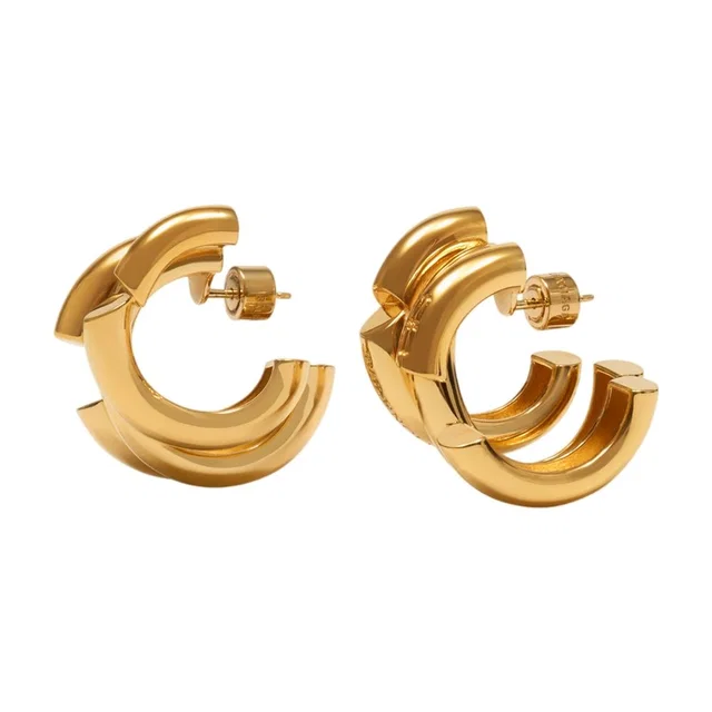 Balenciaga Saint Germain Earrings — Gold Metal in Gold from HEWI