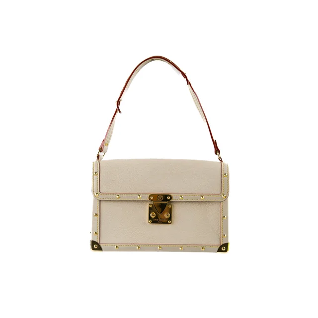 Louis Vuitton Suhali Cream Shoulder Bag in White Leather from The Purse Affair