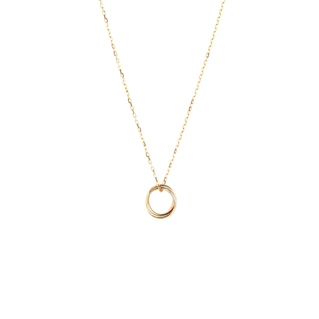 Cartier Trinity Pendant, Mini Model, White Gold, Rose Gold, Yellow Gold in White from EMIER