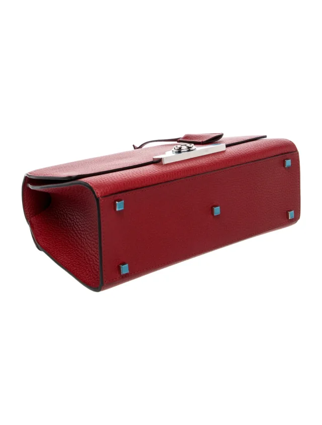 Moynat Top Handle Bag in red Leather from The RealReal, photo 5 of 6