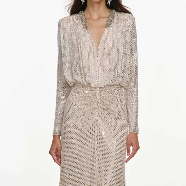 Self-Portrait Rhinestone-embellished dress, photo 4 of 5 from SENSER