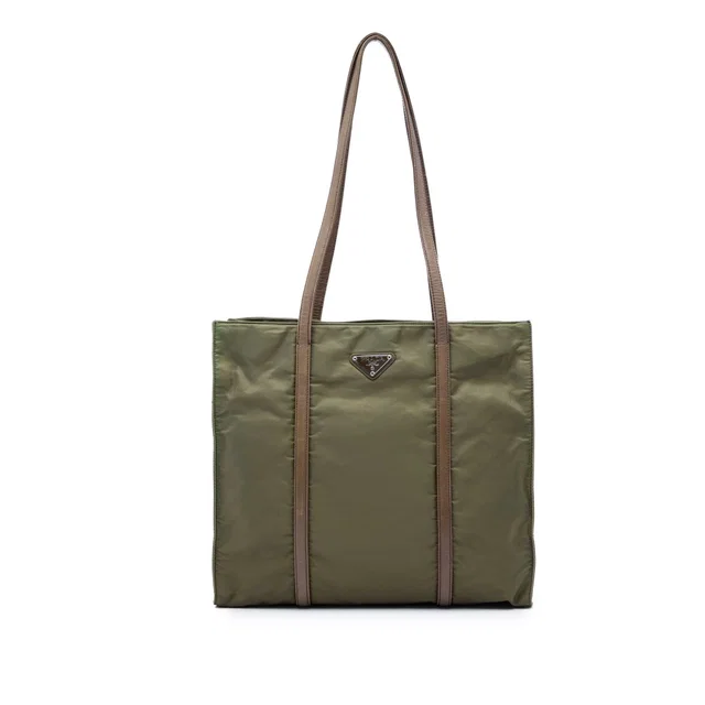 Green Prada Tessuto Tote in Green Nylon from Designer Revival, photo 1 of 1
