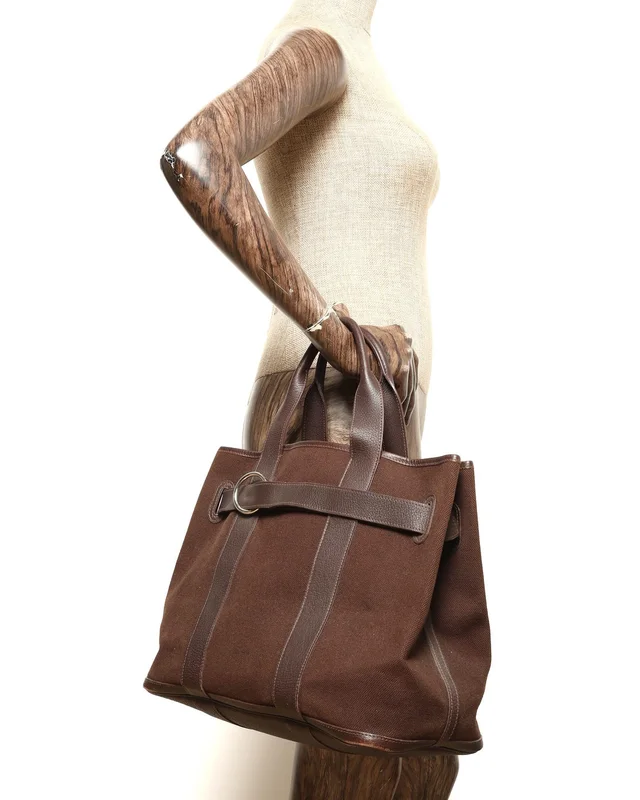 Hermès Petite Ceinture Tote Bag in Canvas from A Retro Tale, photo 13 of 13